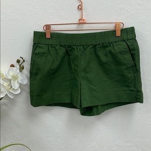 J Crew Olive Boardwalk Cotton Pull-On Short Size 6